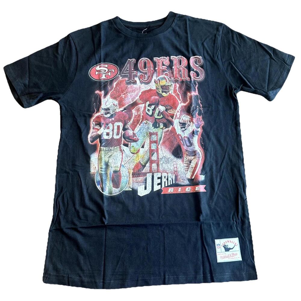 NWT Mitchell & Ness San Francisco 49ers Jerry Rice Hype T-Shirt Sz Men's XXL